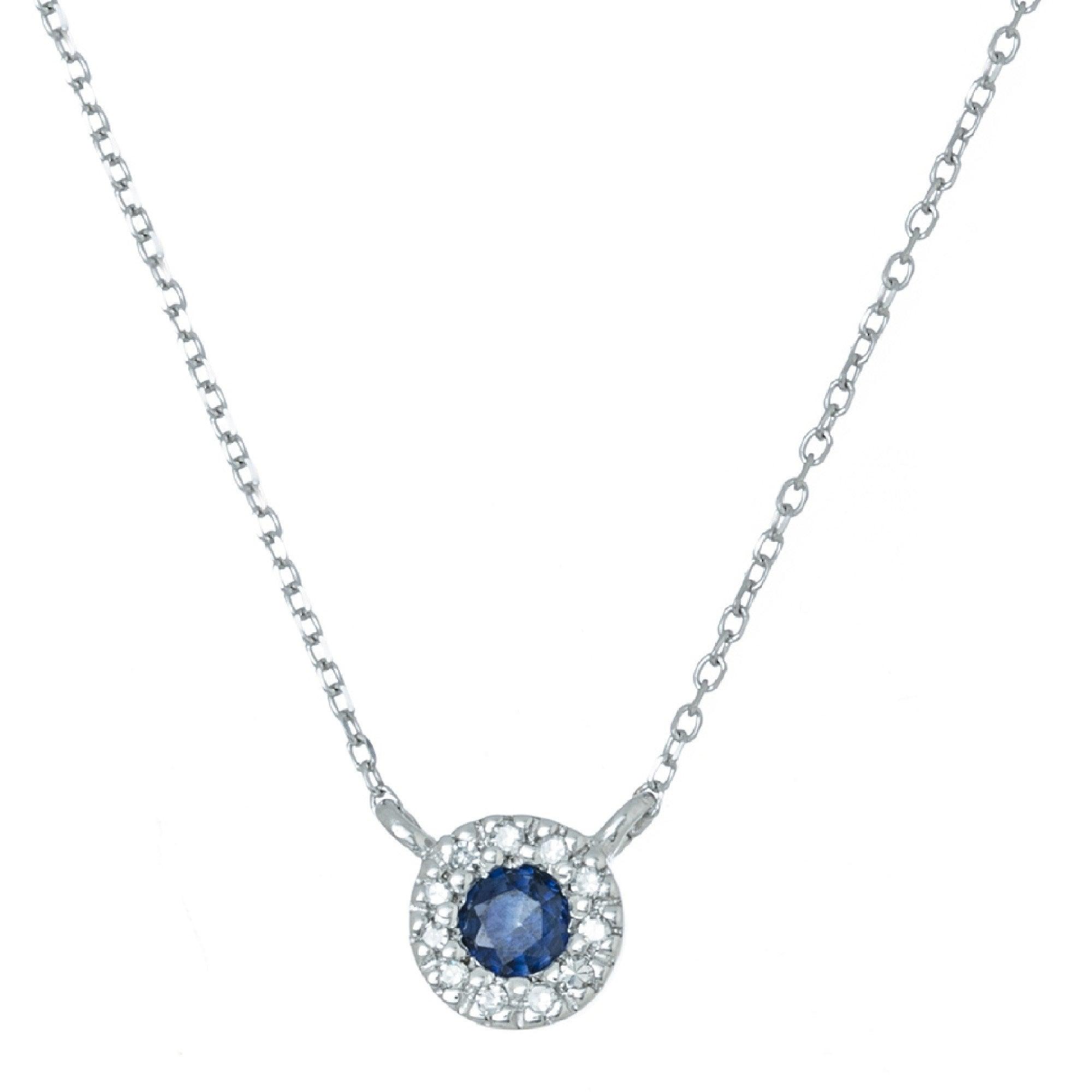 59.15 Carat Ceylon Sapphire and White Diamond Necklace -V39209 |  vividdiamonds